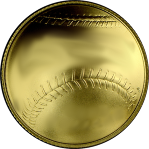 A coin what looks like a blaseball