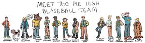 Pie School AU players, by @katy