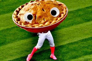 The Philly Pies mascot, the Philly Philling.