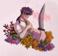 Spoon and whit surrounded by flowers.png