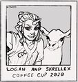 Logan Horseman and Skrillex the cow